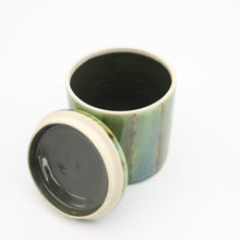 Load image into Gallery viewer, Lidded jar with stripes
